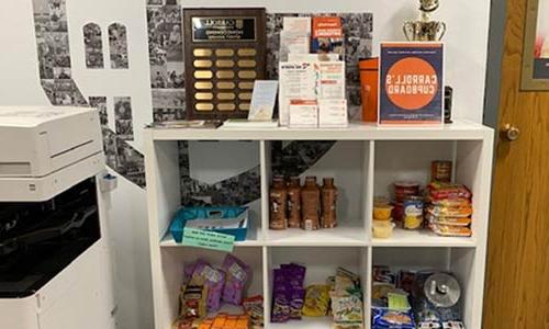 Carroll Cupboard in the Student Involvement Center